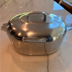 Magnalite Vintage 8-quart Stainless Steel Roasting Pan with Lid